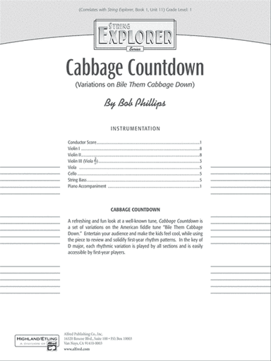 Cabbage Countdown: Score