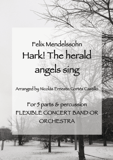 Hark! The Herald Angels Sing - Flexible Ensemble (5 parts & percussion)