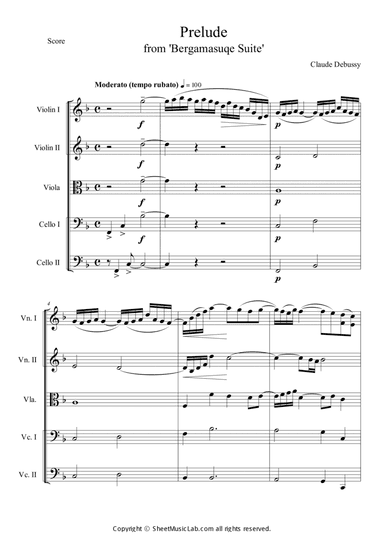 Prelude from Bergamasuqe Suite