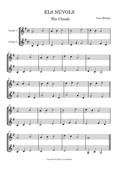 ELS NÚVOLS Guit Duet