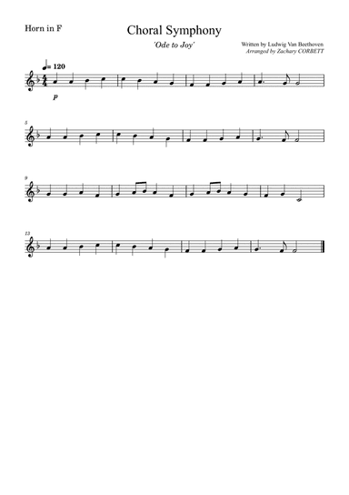 Choral Symphony Ode To Joy