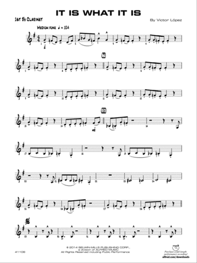 It Is What It Is: 1st B-flat Clarinet