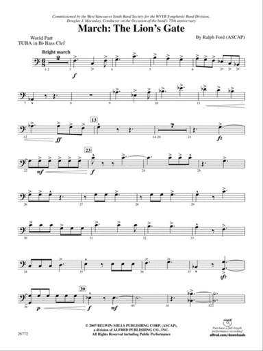March: (wp) B-flat Tuba B.C.
