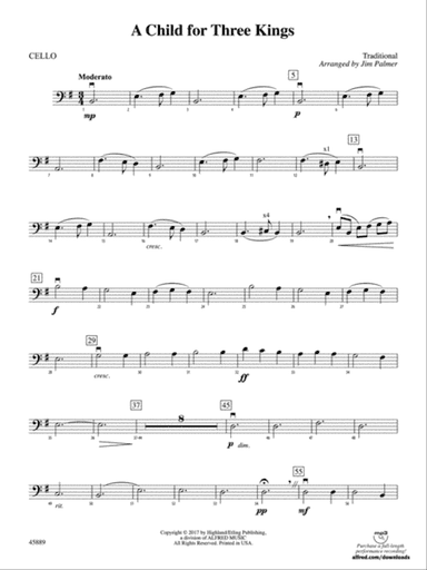 A Child for Three Kings: Cello