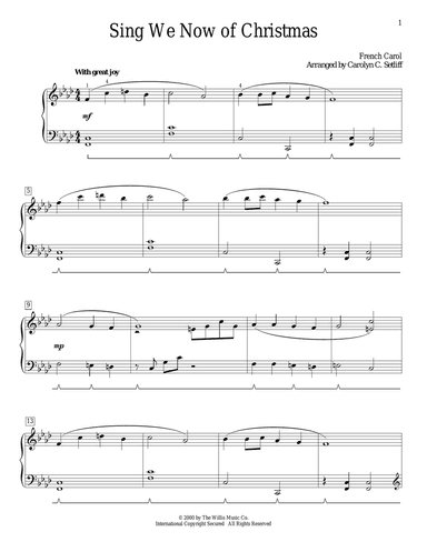 Sing We Now Of Christmas