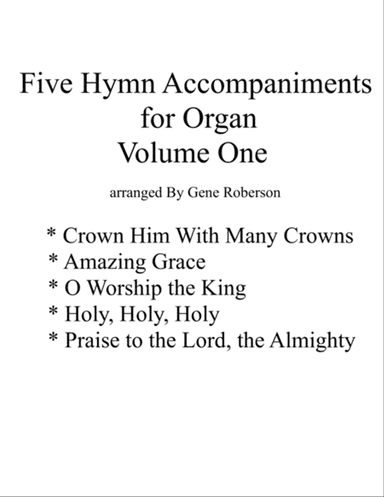 Five Hymn Accompaniments for Organ