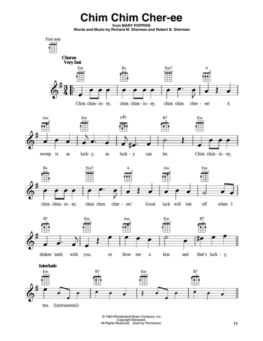 Chim Chim Cher-ee (from Mary Poppins)