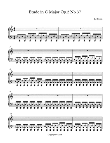 Etude in C Major Op.2 No.37