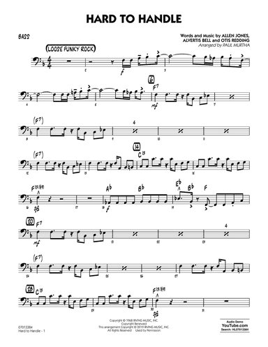 Hard to Handle (arr. Paul Murtha) - Bass