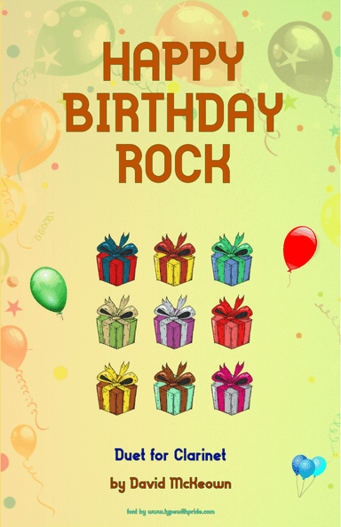 Happy Birthday Rock, for Clarinet Duet