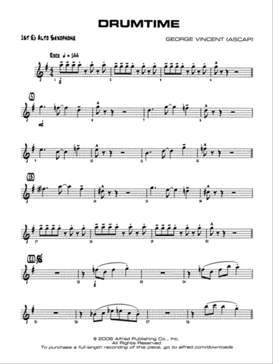 Drumtime: E-flat Alto Saxophone