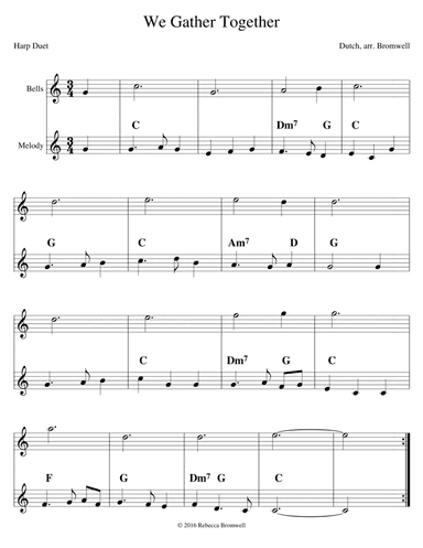 "We Gather Together" - Score Only