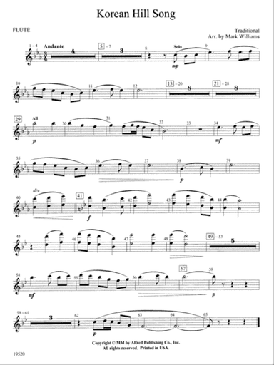 Korean Hill Song: Flute