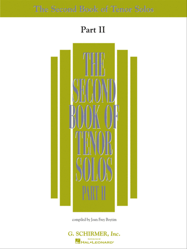 The Second Book of Tenor Solos Part II