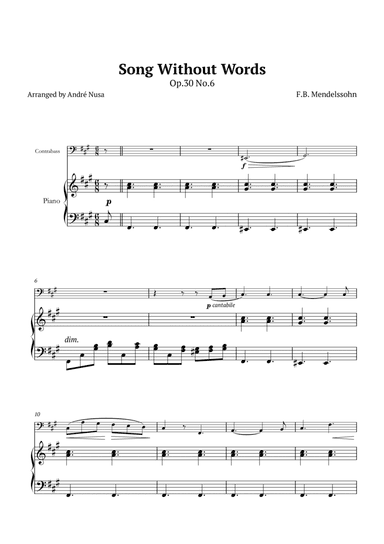 Song Without Words Op.30 No.6