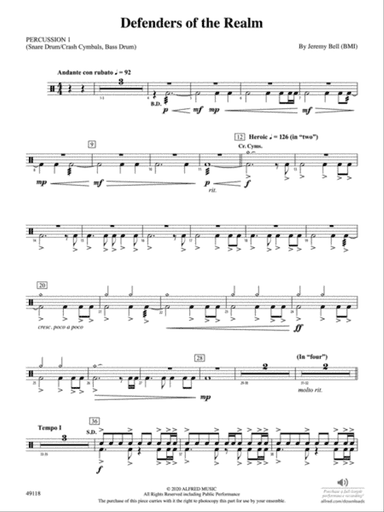 Defenders of the Realm: 1st Percussion