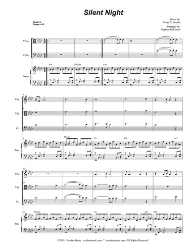 Silent Night (String Trio and Piano)