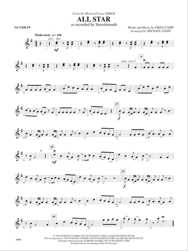 Great Movie Themes: 1st Violin