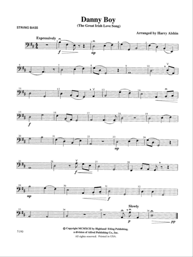 Danny Boy: String Bass