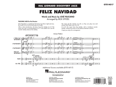 Feliz Navidad (arr. Rick Stitzel) - Conductor Score (Full Score)