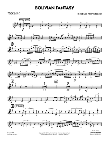 Bolivian Fantasy - Tenor Sax 2