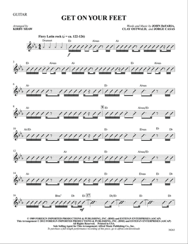 Get On Your Feet: Guitar