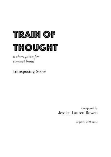 Train of Thought (Full Score)