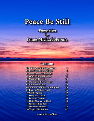 Peace Be Still Piano Book
