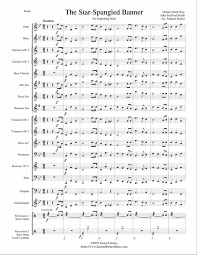 The Star-Spangled Banner - for beginning band