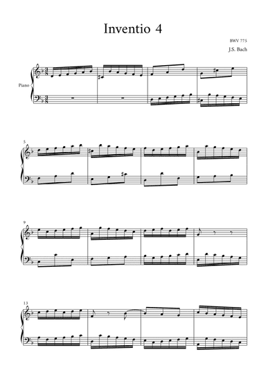 Invention 4 (BWV 775)