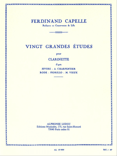 Vingt Grandes Etudes pour Clarinette