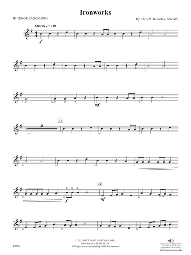 Ironworks: B-flat Tenor Saxophone