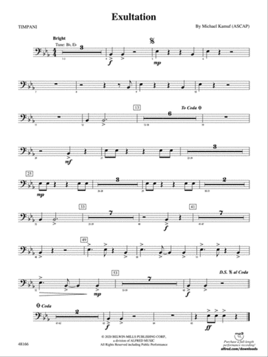 Exultation: Timpani