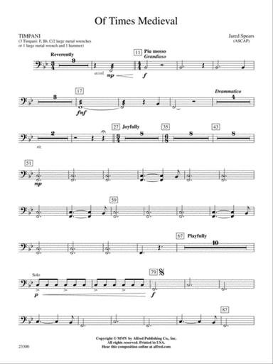 Of Times Medieval: Timpani