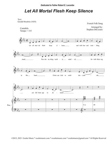 Let All Mortal Flesh Keep Silence (Unison choir)