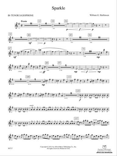 Sparkle: B-flat Tenor Saxophone