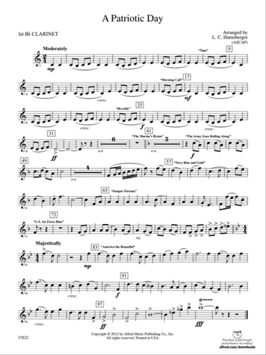 A Patriotic Day: 1st B-flat Clarinet