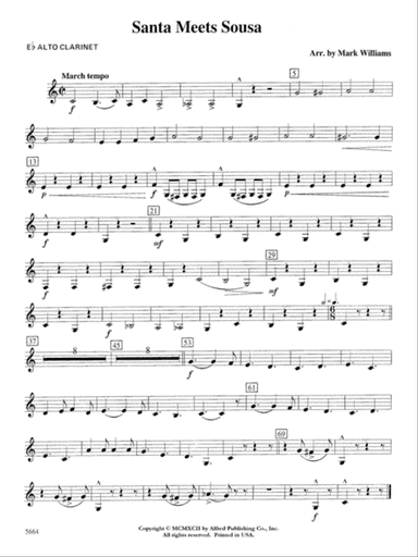 Santa Meets Sousa: E-flat Alto Clarinet
