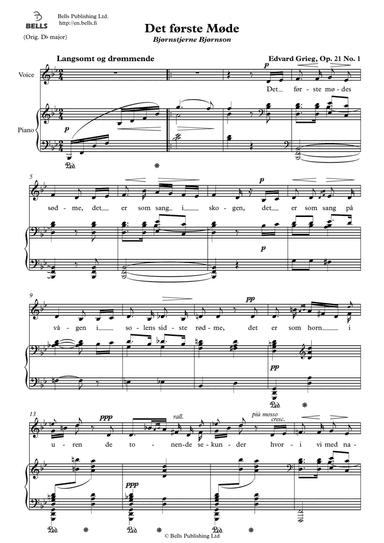 Det forste Mode, Op. 21 No. 1