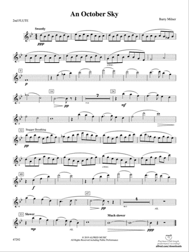 An October Sky: 2nd Flute