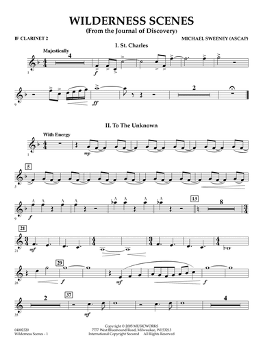 Wilderness Scenes (from The Journal Of Discovery) - Bb Clarinet 2