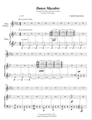 Saint-Saëns: Danse Macabre for Oboe d'Amore & Piano