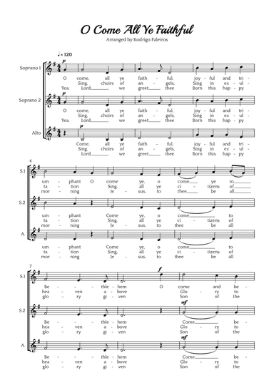 O Come All Ye Faithful (SSA choir)