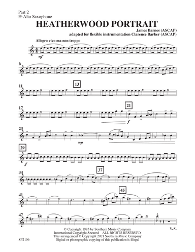 Heatherwood Portrait - Alto Sax 2