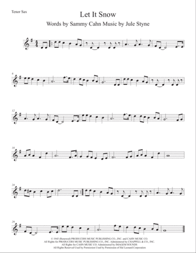 Let It Snow! Let It Snow! Let It Snow!