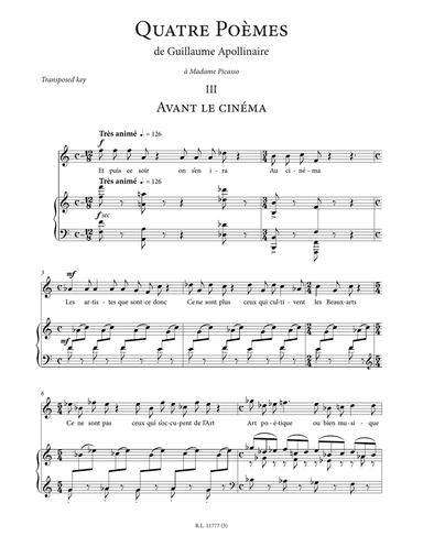 Avant le cinéma (High Voice)