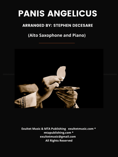 Panis Angelicus (Alto Saxophone - Piano accompaniment)