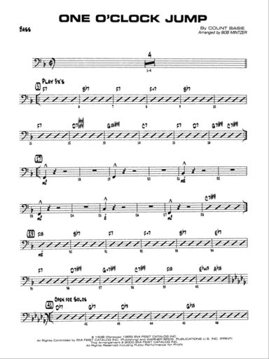 One O'Clock Jump: String Bass