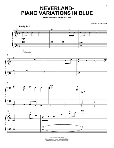 Neverland - Piano Variations In Blue