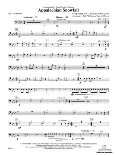 Appalachian Snowfall: 2nd Trombone